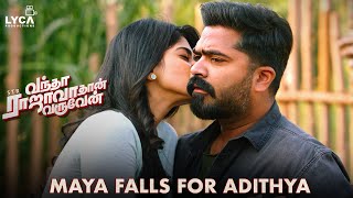 Vantha Rajavathaan Varuven Movie Scene  Maya falls for Adithya  Simbu  Megha Akash  Sundar C [upl. by Sharman]