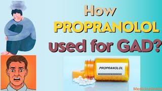 How Propranolol used for GAD propranolol generalizedanxietydisorder betablocker youtuber [upl. by Bobette898]