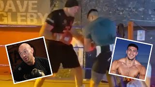 FURY VS FURY 🔥 Brothers Tyson Fury and Tommy Fury do not hold back in body sparring session [upl. by Eta]