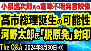 【総裁選SP】高市早苗氏、９日に出馬表明へ…勝利の可能性は？／河野太郎氏が「脱原発」の持論修正／小泉進次郎構文…謎の発言映像 ①【The QampA】830 [upl. by Sihtam456]