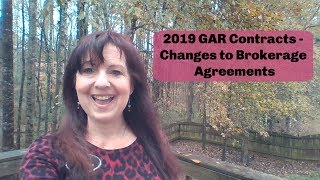 2019 GAR Contract Changes  Brokerage Agreements [upl. by Suzy]