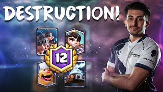 12 VICTOIRES Cochons Royaux Princesse Deck Super Defi Gameplay  Clash Royale [upl. by Hsivat]