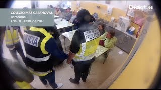 Así requisó la Policía las papeletas del 1O del colegio Mas Casanovas [upl. by Mandych]