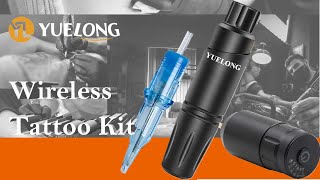 YUELONG Wireless Tattoo Pen Kit  Product Display [upl. by Silevi187]