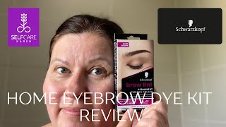 Schwarzkopf brow tint permanent eyebrow colour 💜 home eyebrow dye reviewed 💜 Selfcare Karen [upl. by Botsford822]