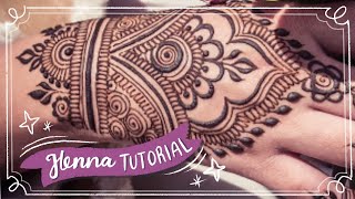 Easy Henna Design for Beginner  Hand Henna [upl. by Leicester]