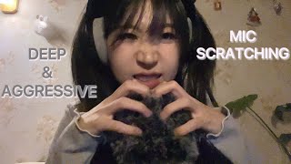 ASMR 30 mins Deep amp Aggressive Mic Scratchingturn your volume down before clicking on⚠️ [upl. by Lola]