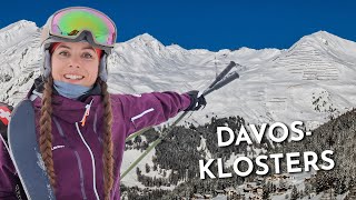 Grandioser Skitag in Davos Klosters Skigebiet mit 300 Pistenkilometern [upl. by Ylreveb]