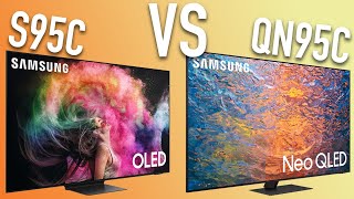 Samsung S95C OLED vs QN95C QLED Here’s Which TV You Should Get [upl. by Judson]