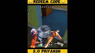 REDEEM CODE 😂 FREE FIRE FUNNY VOICE OVER shorts freefirefunnyvideo [upl. by Esinnej]