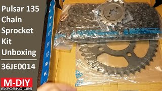 Chain Sprocket Kit Unboxing  36JE0014  Pulsar 135 LS [upl. by Sucirdor]