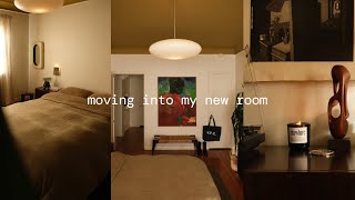 MOVING INTO MY NEW ROOM  pinterestinspired new bedroom decor and painting the ceiling [upl. by Ithaman]