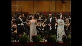 Angela GheorghiuLuciano Pavarotti  Modena 2001  LIVE IN CONCERT [upl. by Mills]