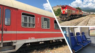 Eisenbahn im Kosovo Mitfahrt im letzten Personenzug Pristina  Peja im ex DB Regio nWagen [upl. by Elicul]