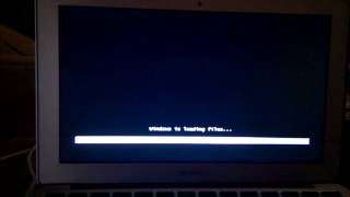 Macbook Air  Booting rEFIt to USB Drive for Windows 7 Install [upl. by Raynah]