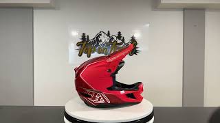 Troy Lee Designs D4 Comp Shadow Glo Red [upl. by Ahsinar]