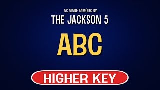 The Jackson 5  ABC  Karaoke Higher Key [upl. by Alvan]