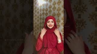 Quick Hijab Tutorial with Chiffon Georgette Scarf  The Hijab Company [upl. by Furgeson]