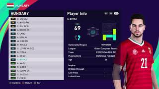 HUNGARY EURO 20202021 PES 2021 BASE COPY [upl. by Amabil]