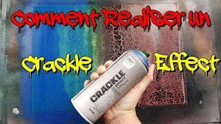 TUTO Comment Réaliser des Fissures  CRACKLE EFFECT SPRAY PAINT ART en français 🎨 [upl. by Eiknarf]