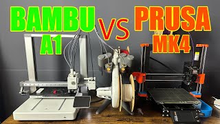 Bambulab A1 VS Prusa MK4 Chi vince [upl. by Naeerb]