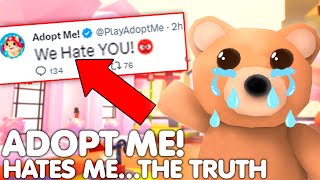 😔THIS IS WHY ADOPT ME HATES ME👋🔥THE TRUTH BYE ROBLOX [upl. by Enelrad]