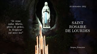 1530  Santo Rosario de Lourdes lingua francese  18092024 [upl. by Elleinnod755]