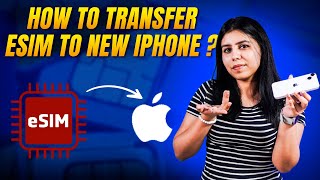 How to transfer eSIM from old iPhone to new iPhone  Jio and Airtel eSIM transfer [upl. by Harias]