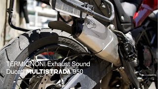 2K TERMIGNONI Exhaust Sound Clip on Ducati Multistrada 950 at GFORCE [upl. by Armillia]