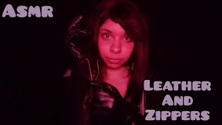 ASMR ◇ Aggressive zipper and leather jacketgloves sounds 💫 [upl. by Adlecirg]