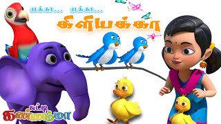 யானை வருது யானை வருது தமிழ் குழந்தை பாடல்கள்  Yaanai Varuthu Tamil Rhymes for Kids Chutty Kannamma [upl. by Beitnes790]