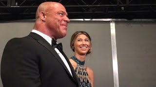 See Kurt Angles emotional reaction to John Cenas WWE Hall of Fame induction speech [upl. by Annairam]