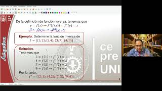 LA INVERSA DE UNA FUNCIÓN DE FUNCIONES CEPRE UNI 2024 ALGEBRA SEMANA 10 parte 1 cepreuni UNI [upl. by Marquis]