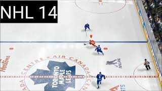 NHL 22 VS NHL 14 Quick Comparison [upl. by Nyad]