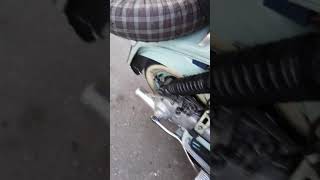 Lambretta 200 GORI with new gori exhaust [upl. by Noiztneb]