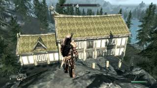 Skyrim Hearthfire DLC  Building Lakeview Manor quick showcase [upl. by Fronia]