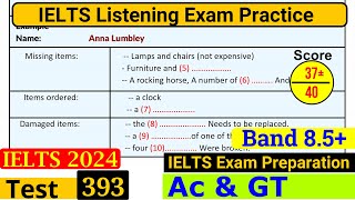 IELTS Listening Practice Test 2024 with Answers Real Exam  393 [upl. by Ybur]