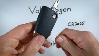 Volkswagen Golf Key Fob Battery Replacement 2015  2020 [upl. by Enyrhtak]