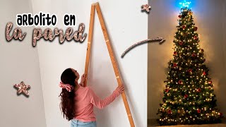 ❌ ¡SIN CLAVOS ÁRBOL de NAVIDAD en la PARED Christmas TREE DECORATIONS Adornos NAVIDEÑOS [upl. by Sanoj]