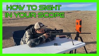 How to sight in your scope with no laser bore sight in 10 rounds or less [upl. by Wilson900]