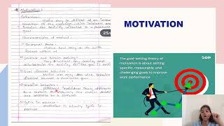 Motivation SHORT NOTE ORGANON [upl. by Keele]