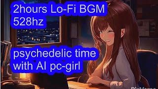 2hours LoFi hiphop BGM 528Hz [upl. by Najar]