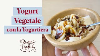 Yogurt vegetale fatto in casa con la yogurtiera [upl. by Ojytteb]