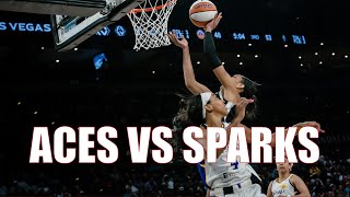 Las Vegas Aces vs Los Angeles Sparks Highlights  WNBA Game 2  FSMLVcom  LasVegas Sports [upl. by Skipper]