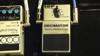 ISP Decimator Noise Reduction Pedal Demo Matt Manzella [upl. by Resarf79]