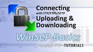 WinSCP Tutorial  Connecting with FTP FTPS SFTP uploading and downloading [upl. by Elise355]