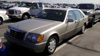 1993 MercedesBenz 500SEL W140 Start UpQuick Touramp Rev With Exhaust View  77K [upl. by Junieta756]