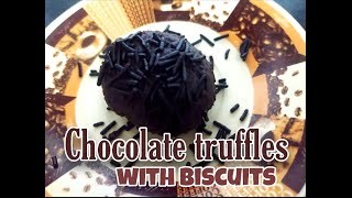 Easy Chocolate Truffles with Arrowroot biscuits  Delicious sweet recipe [upl. by Darej604]