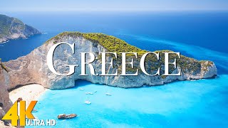 Greece 4K  Scenic Relaxation Film With Inspiring Cinematic Music  4k video Ultra HD [upl. by Yaya50]