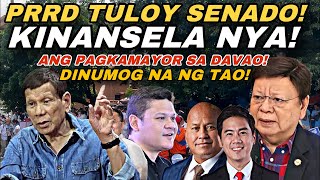 BREAKING NEWS PRRD KINANSELA ANG PAGTAKBO NG MAYOR SA DAVAO TULOY SA SENADO [upl. by Kling]